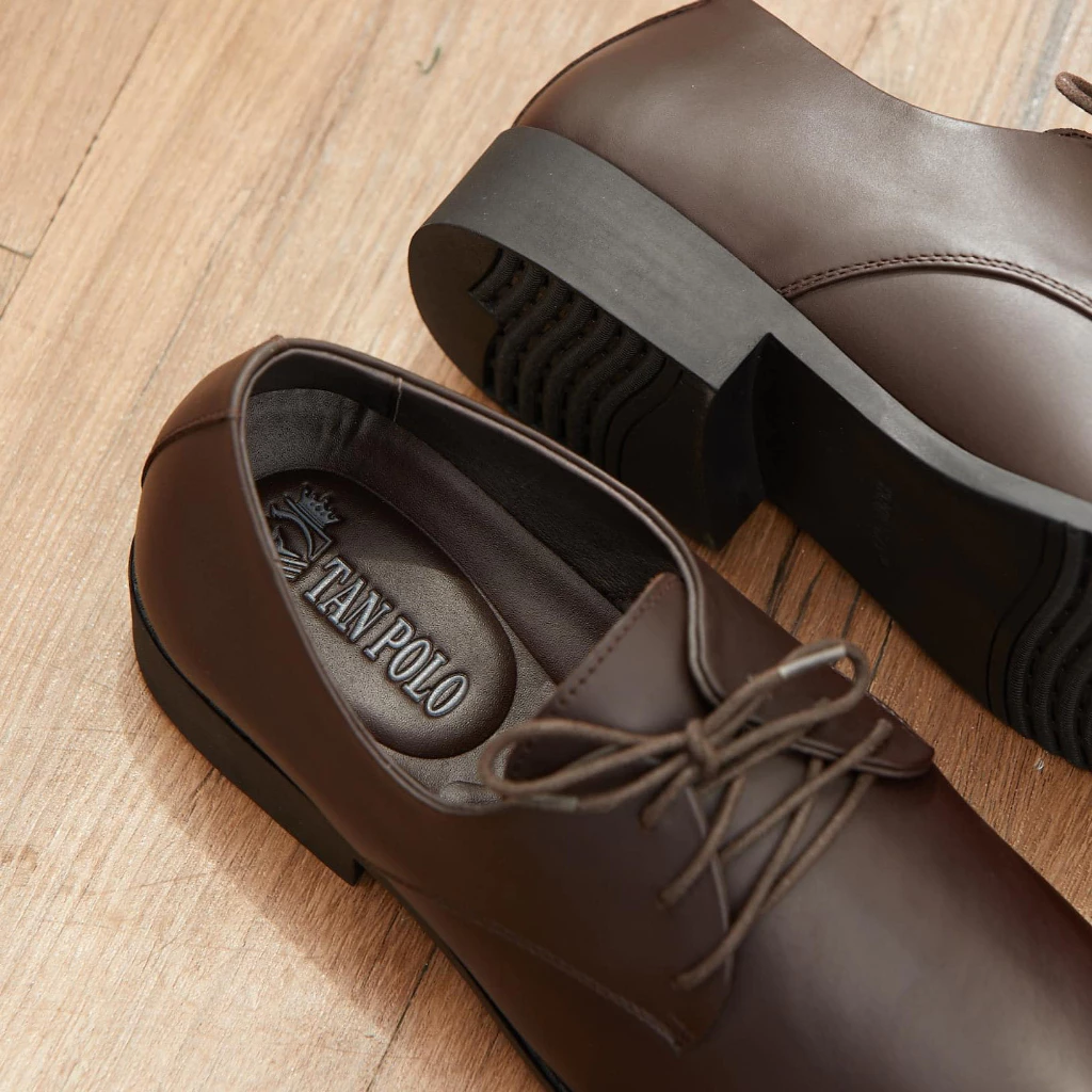 GIÀY TANPOLO DERBY - DA BÒ NGUYÊN TẤM 2 Vn 11134207 7ra0g M7ui5b1b7qr7da